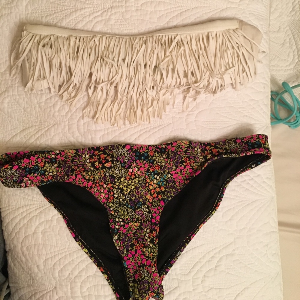 L*space fringe bikini top