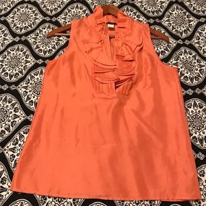 ⭐️Price Drop⭐️ J. Crew 100% Silk Coral Blouse
