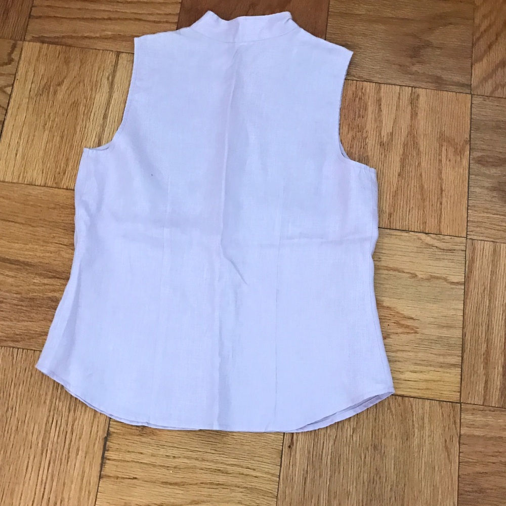 🚫SOLD🚫linen embroidered button down shirt S - Picture 3 of 4