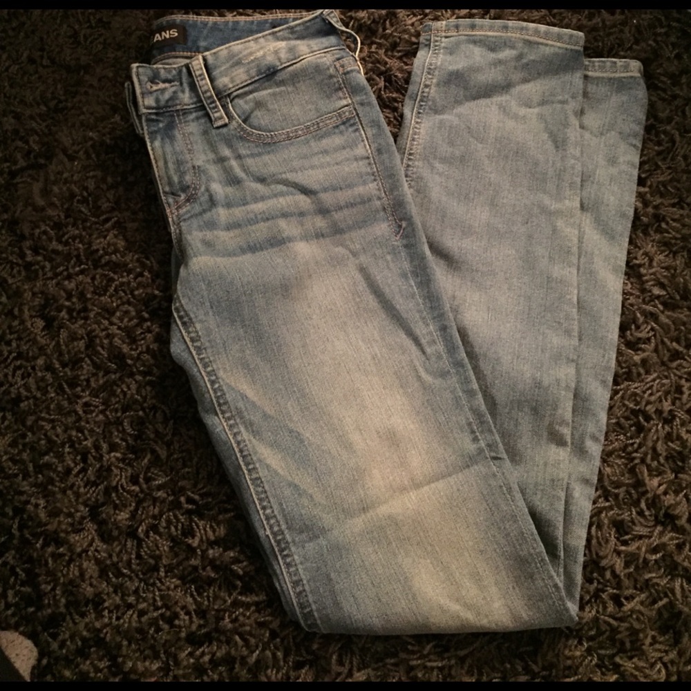 Express low rise skinny jeans