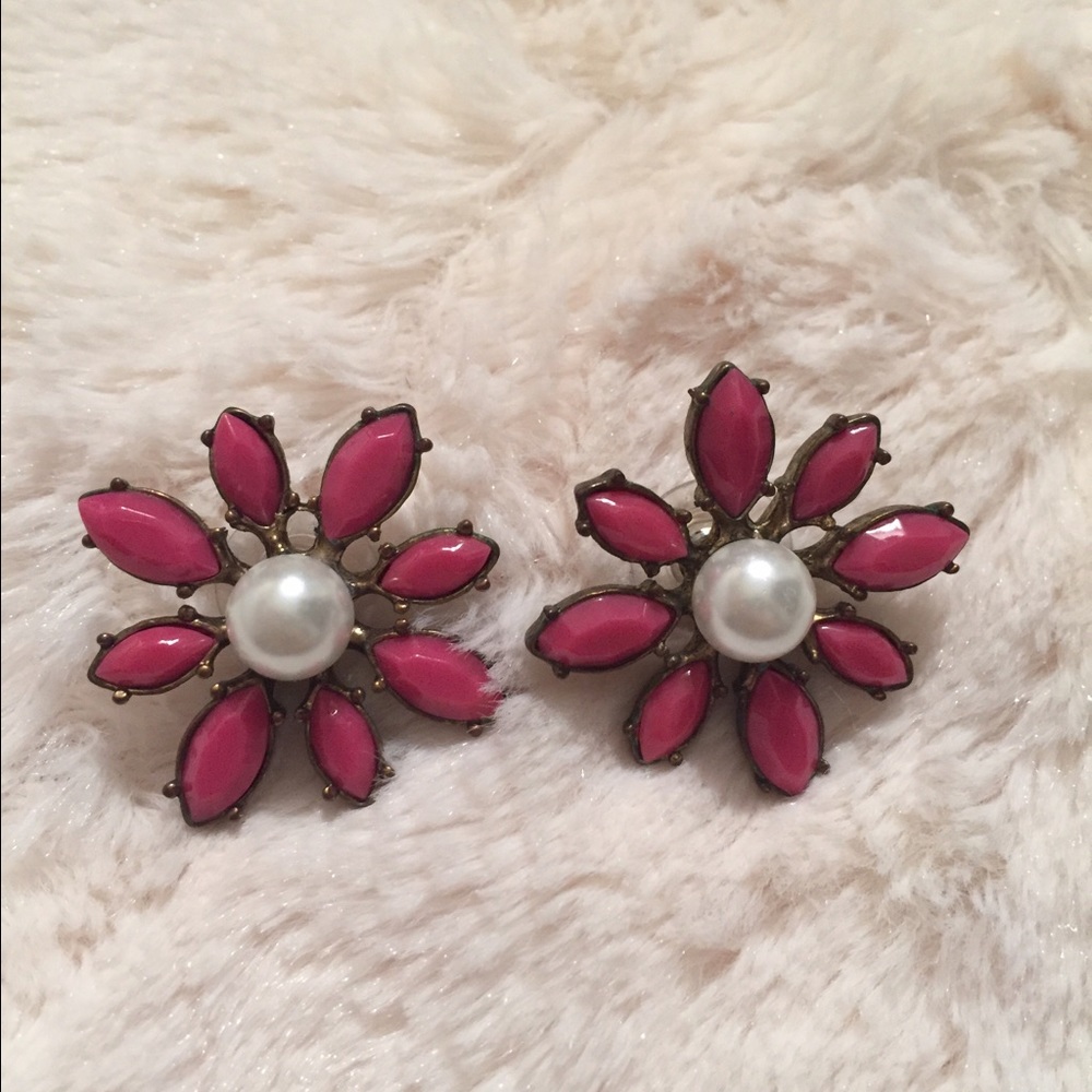 Betsey Johnson Flower Earrings