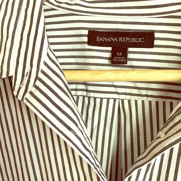 Banana Republic verticals stripe button down - Picture 1 of 3