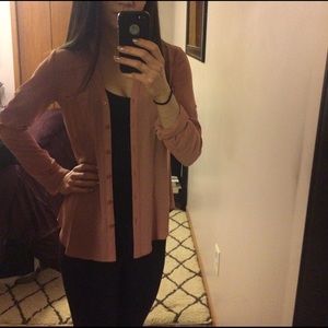 Blush pink Express portofino top! Xs!