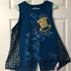 Blue Disney Alice in Wonderland Top