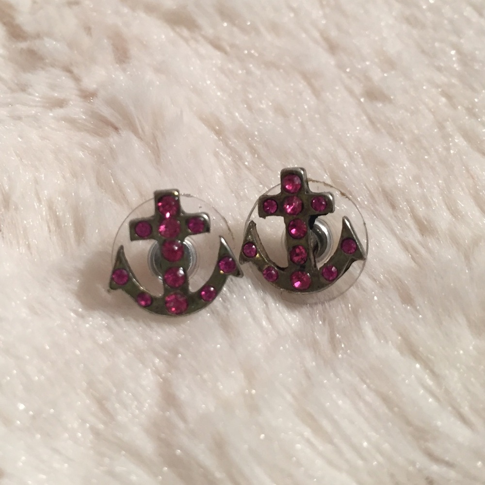 Betsey Johnson Anchor Earrings