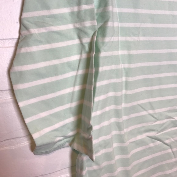 Merona Tops - Merona boatneck tee mint/white stripe M 3/4 sleeve Merona Tops - Merona boatneck tee mint/white stripe M 3/4 sleeve