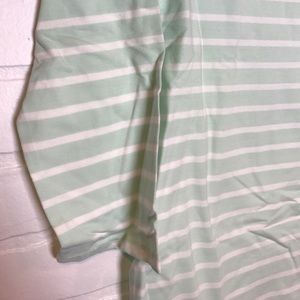 Merona Tops - Merona boatneck tee mint/white stripe M 3/4 sleeve Merona Tops - Merona boatneck tee mint/white stripe M 3/4 sleeve