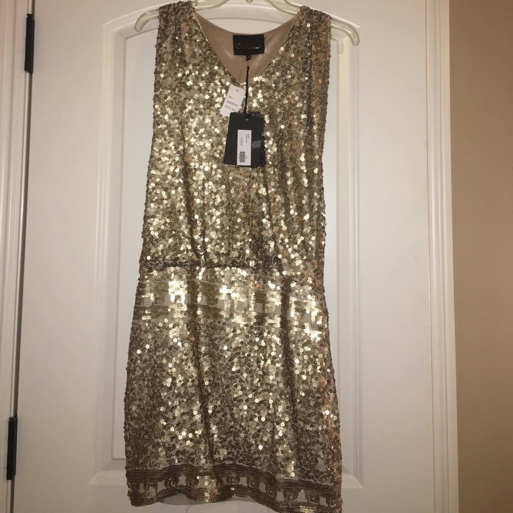 A beautiful brand new gold dress !