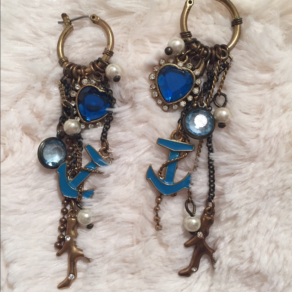 Betsey Johnson Nautical Earrings