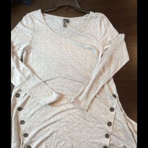 Shirt with button detail