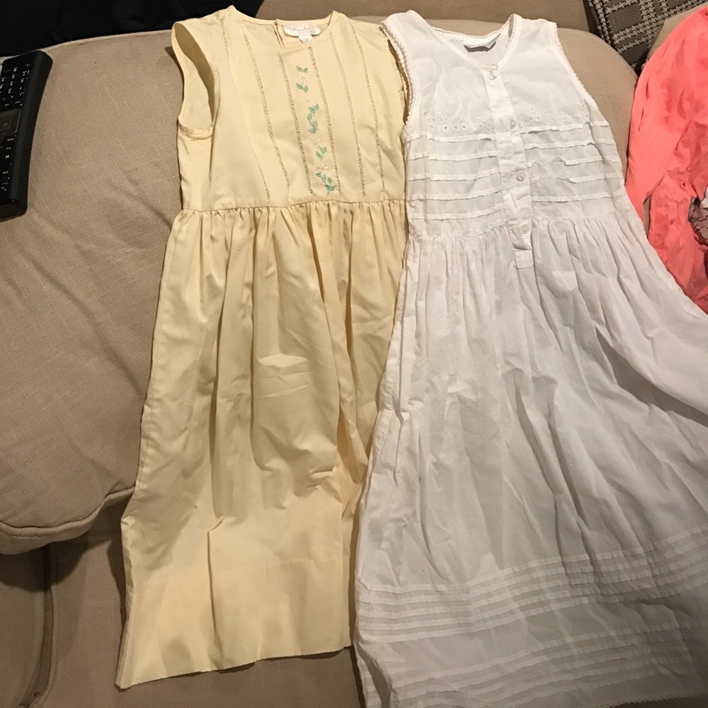 Size 7 white cotton dress