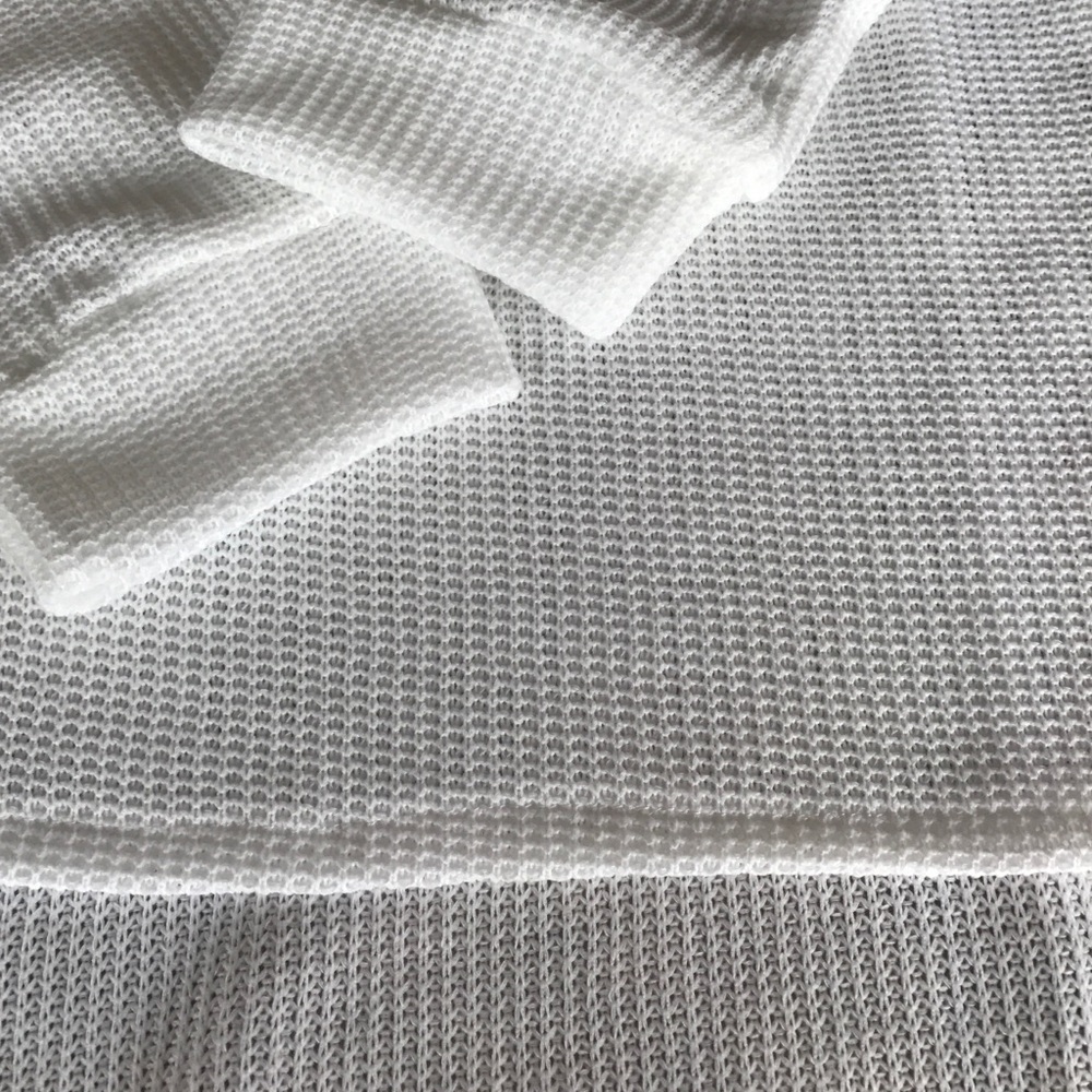 Waffle Knit Casual Pullover - Picture 2 of 2