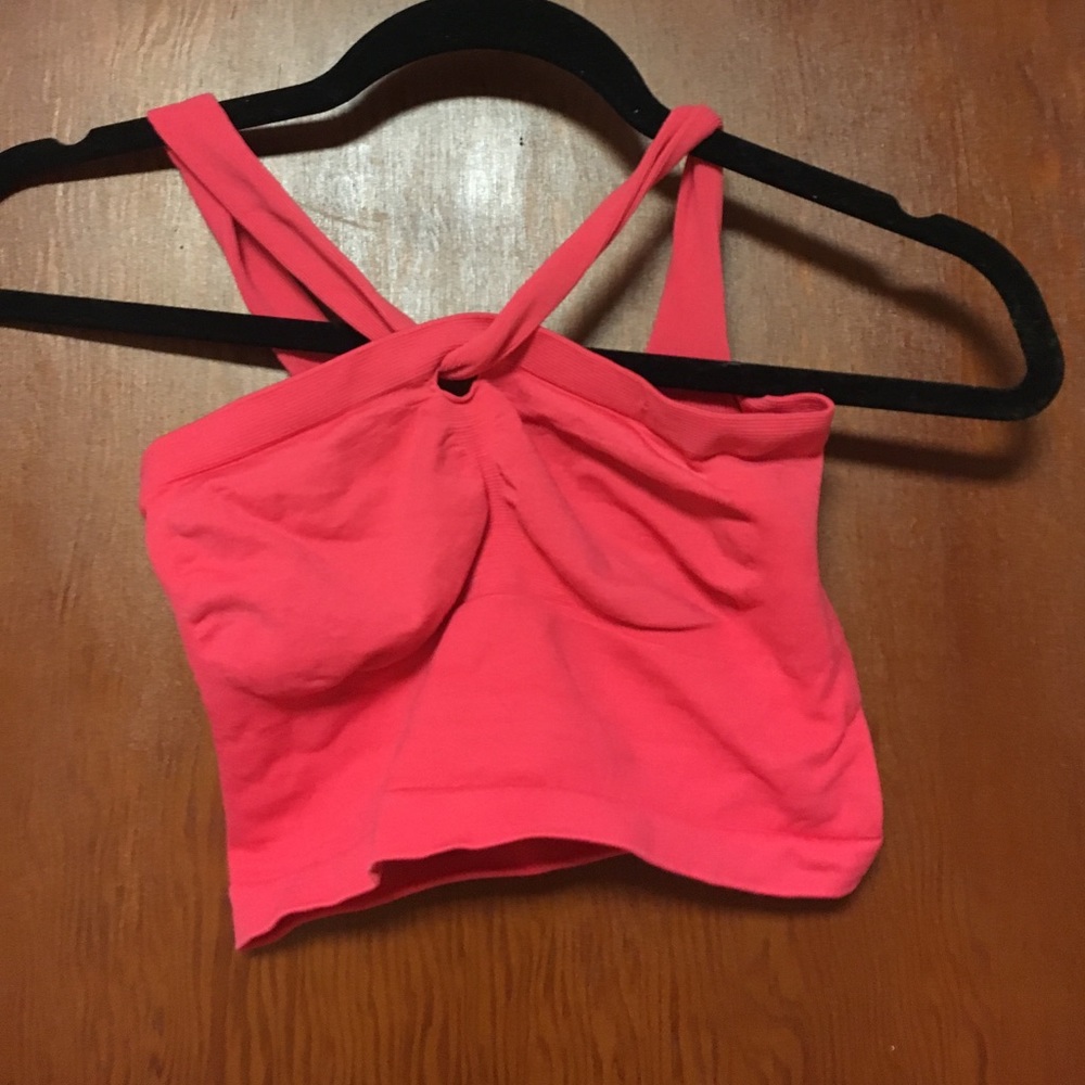 Bright pink sports bra NWOT