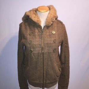 MARC by MARC JACOBS Hooded Zip Fleece Jacket