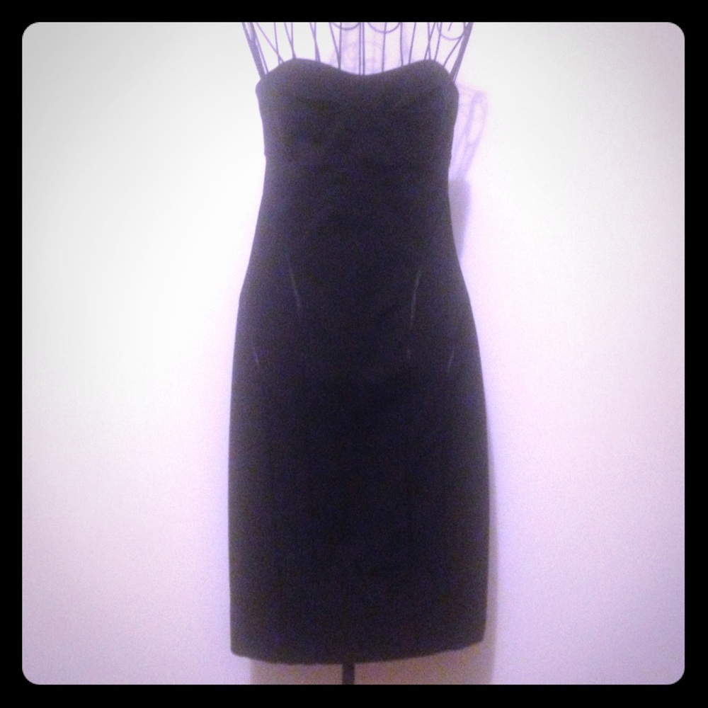 Classy Black Strapless Dress