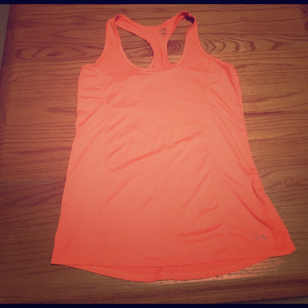 Orange workout top