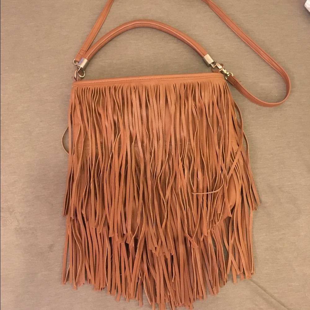 Leather strips purse 👛
