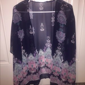 Sheer Navy Cardigan