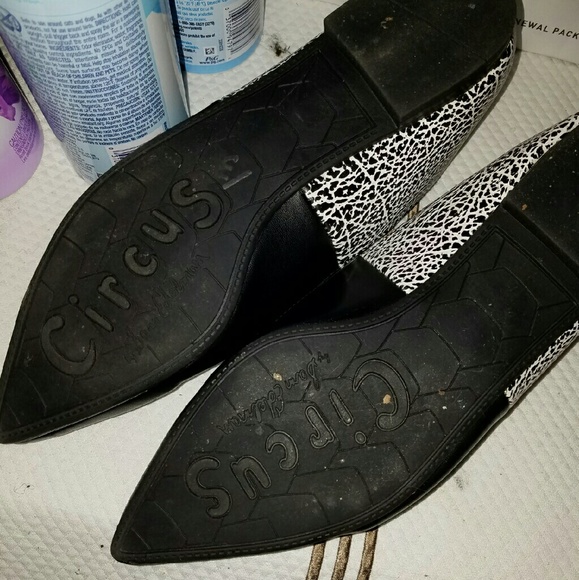 Circus by Sam Edelman Black & White Flats - Picture 2 of 4