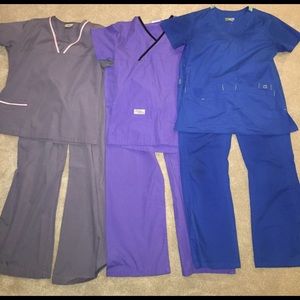 Set of 3 of scrub sets, XS-S, gently used.