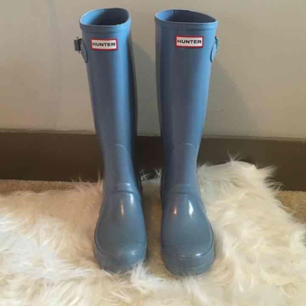 Light Blue Tall Hunter boots