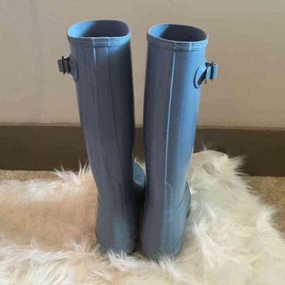 Light Blue Tall Hunter boots - Picture 3 of 3