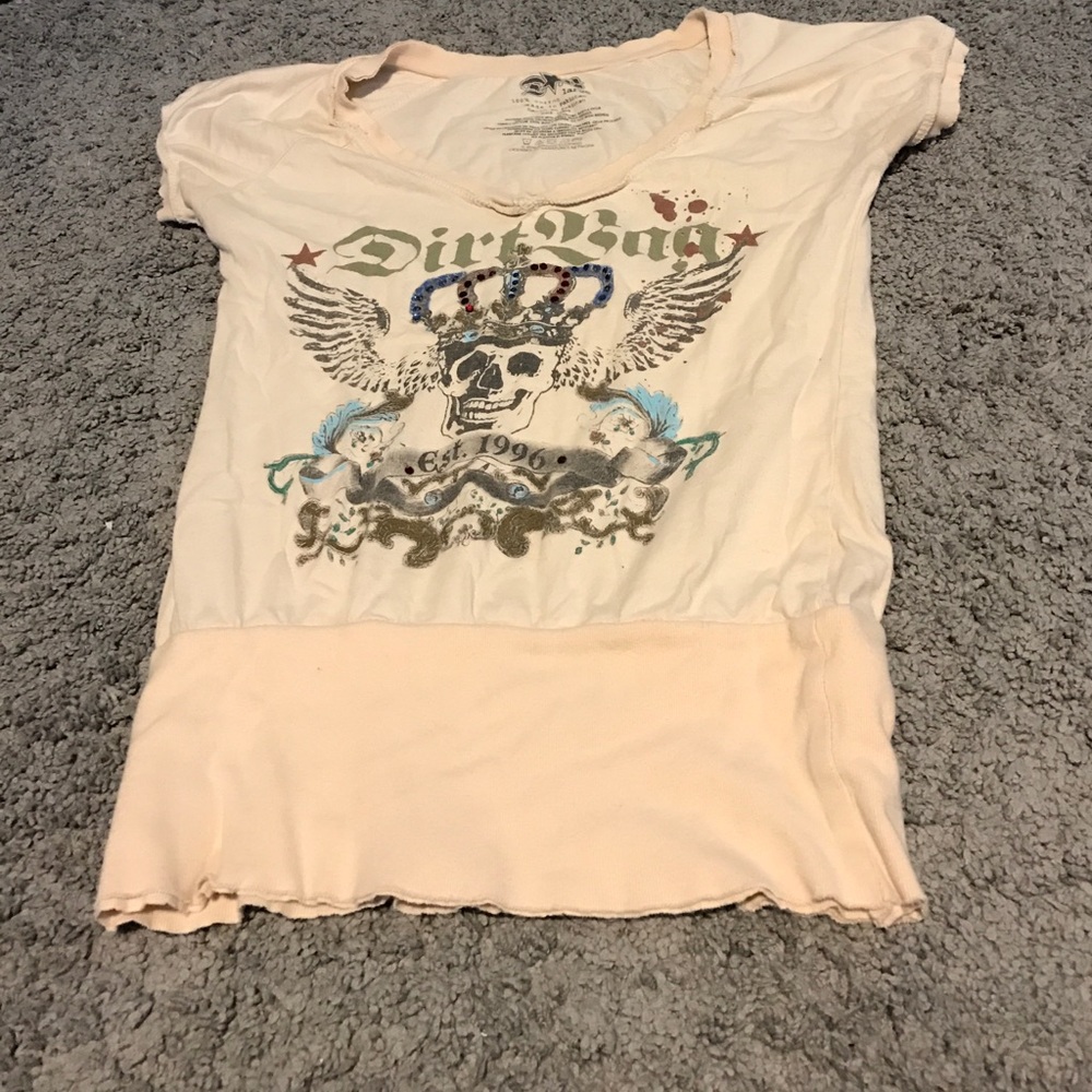 Cream tee shirt