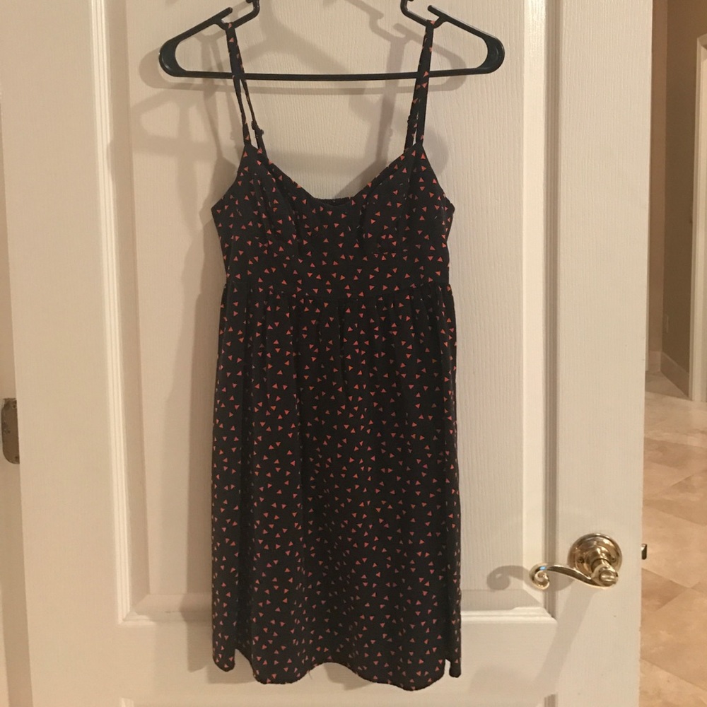 Black printed sundress