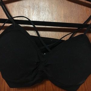 Black caged bralette BNWOT