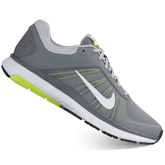 Nike Other - Men's Nike Dart 12 Running Shoes Gray White Volt