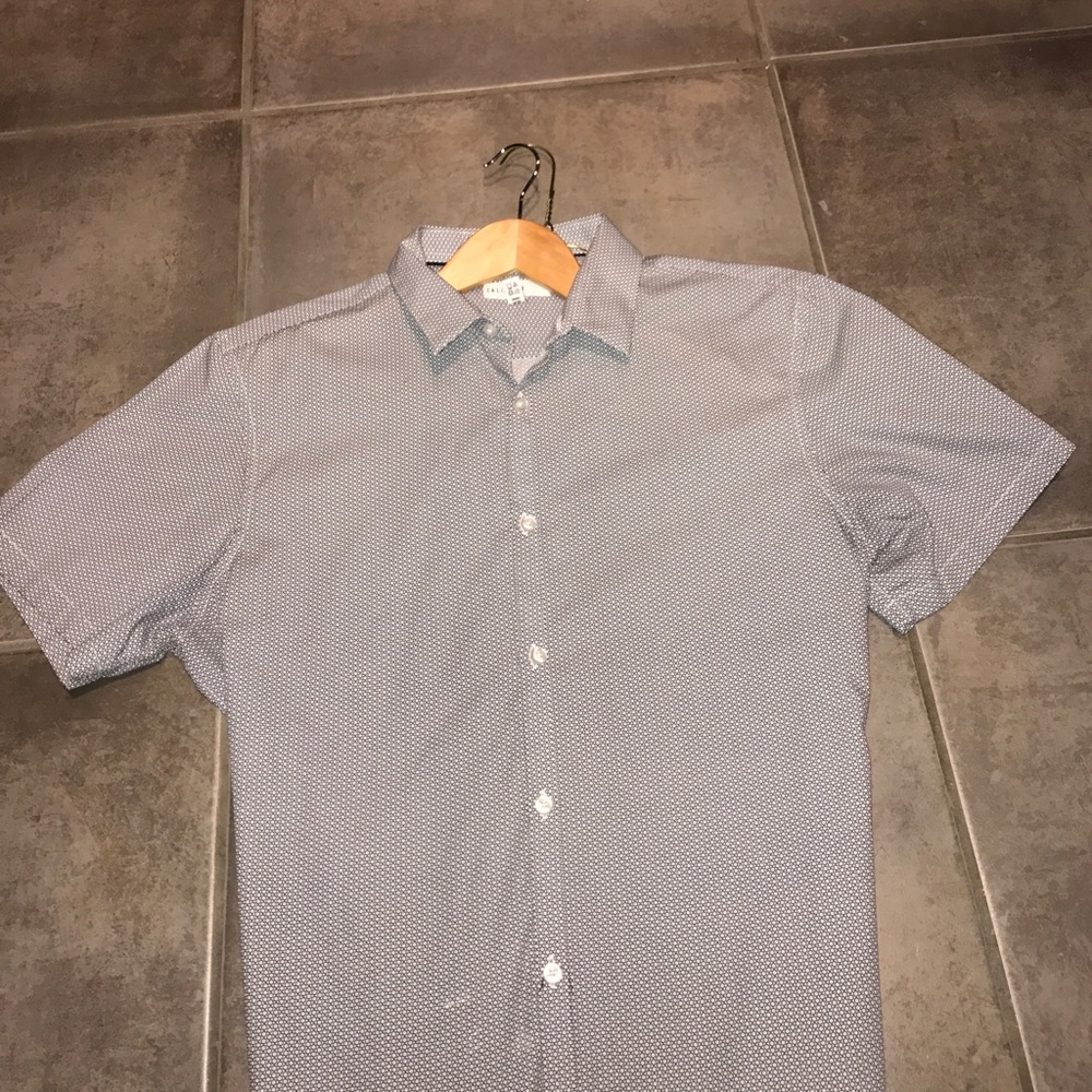Calibrate Short Sleeve Button Top