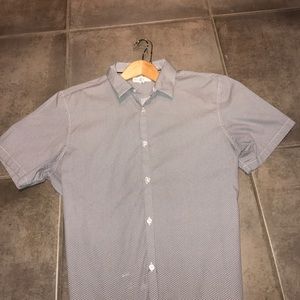 Calibrate Short Sleeve Button Top