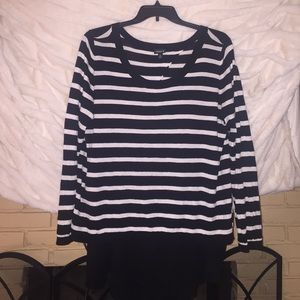 Torrid Striped Peek A Boo Sweater