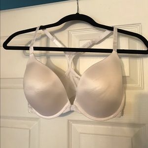 Never worn white racerback bra