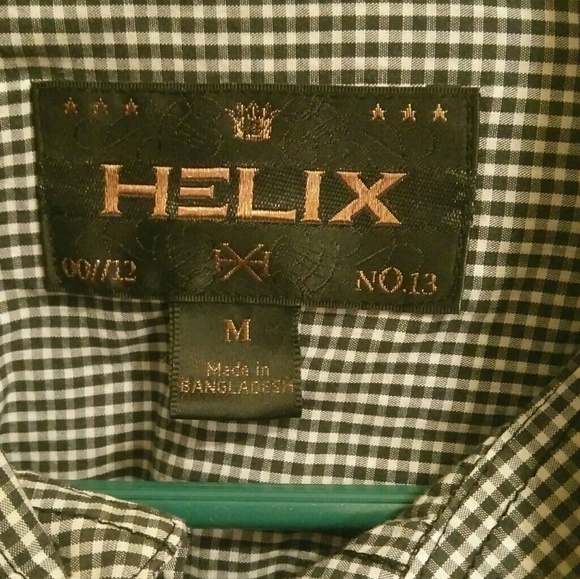 Casual Mini-Check Button Down Shirt - Picture 3 of 3