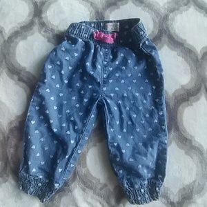 Pants with hearts