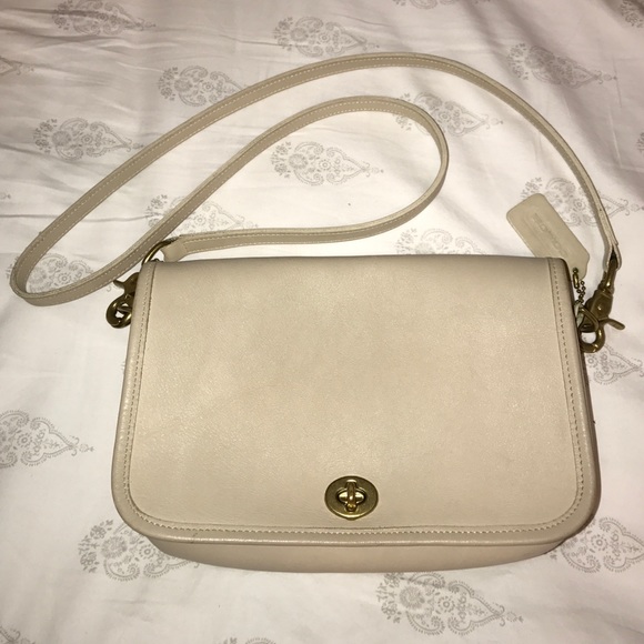 Coach Handbags - Vintage Coach Cream crossbody bag