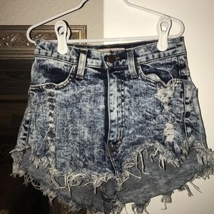 FINAL SALE PRICE  high waisted Jean shorts size S