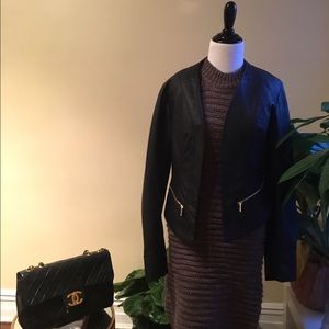 Suzy Shier  vegan leather jacket size medium