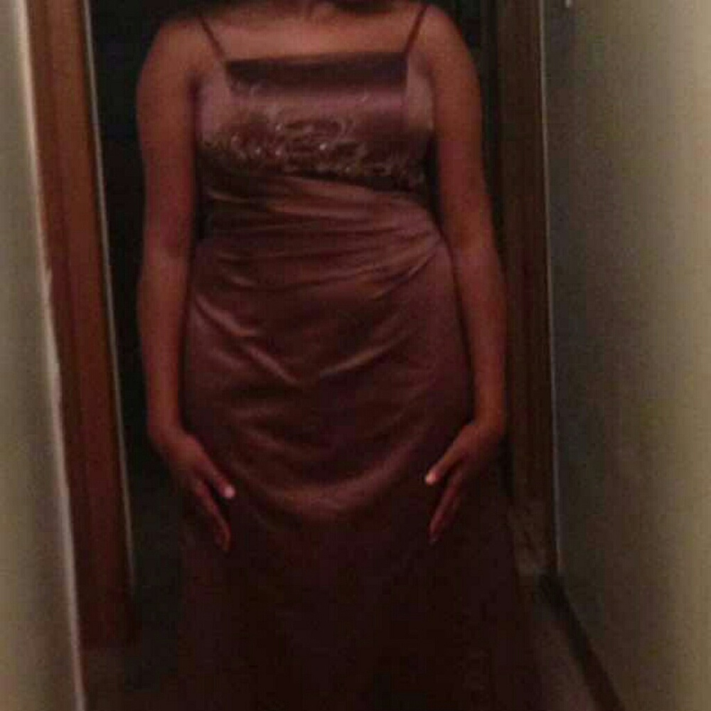 Long brown gown