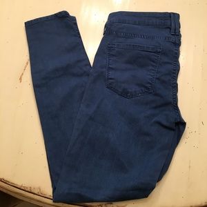 Vince Royal Blue Skinny Ankle Jeans
