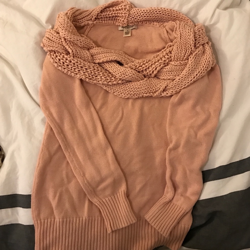 Off the shoulder Arden b cable sweater