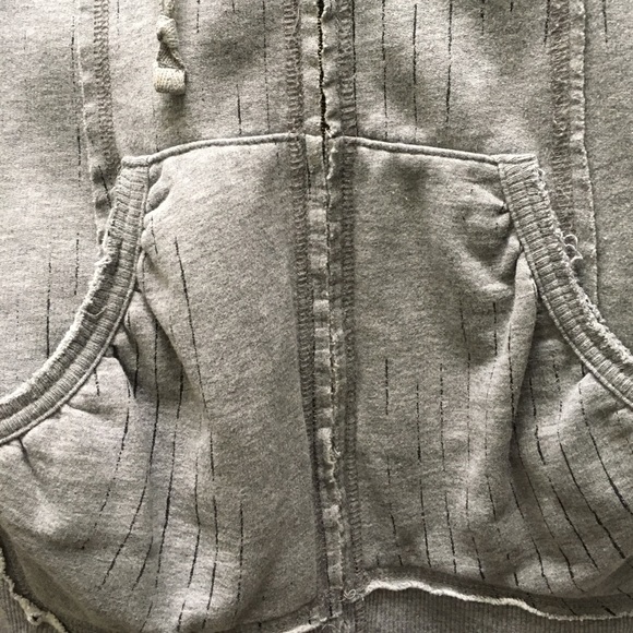 Calvin Klein zip up distressed hoodie - Picture 3 of 6