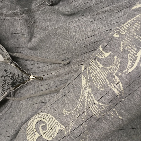 Calvin Klein zip up distressed hoodie - Picture 4 of 6