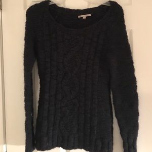 Navy cable knit sweater