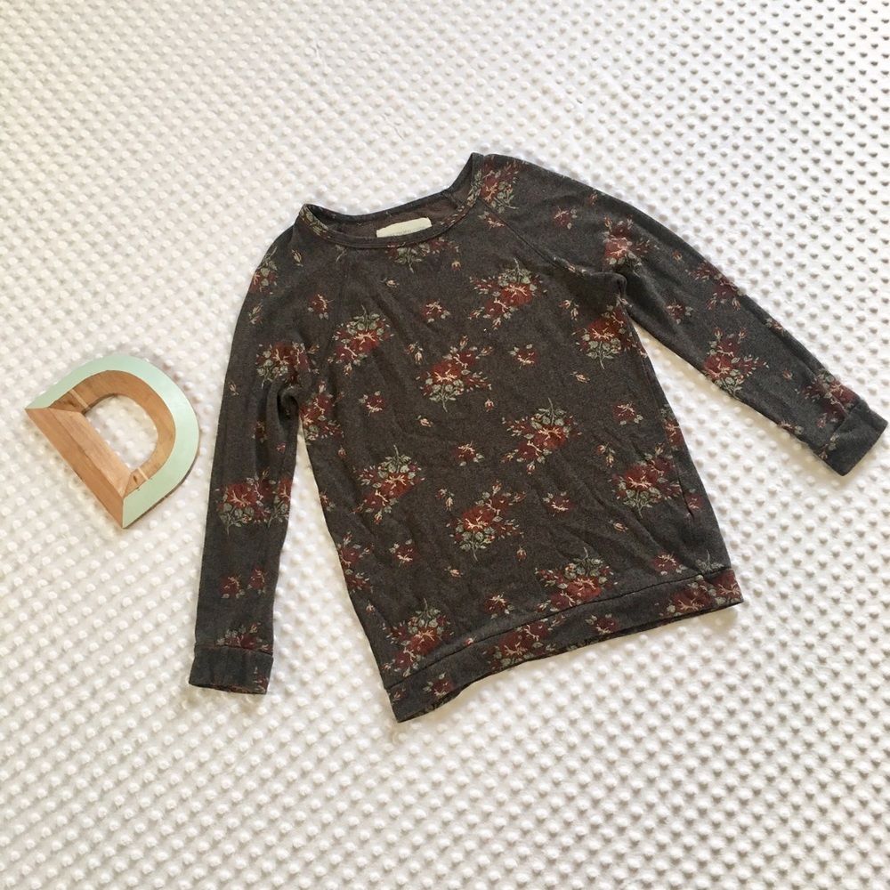 Obey Propaganda Rose Floral Crew Comfy Sweatshirt