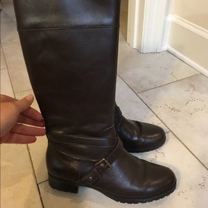 Lauren by Ralph Lauren women's brown leather boot