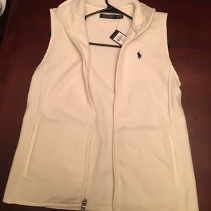 NWT Cream Colored Ralph Lauren Polo Vest