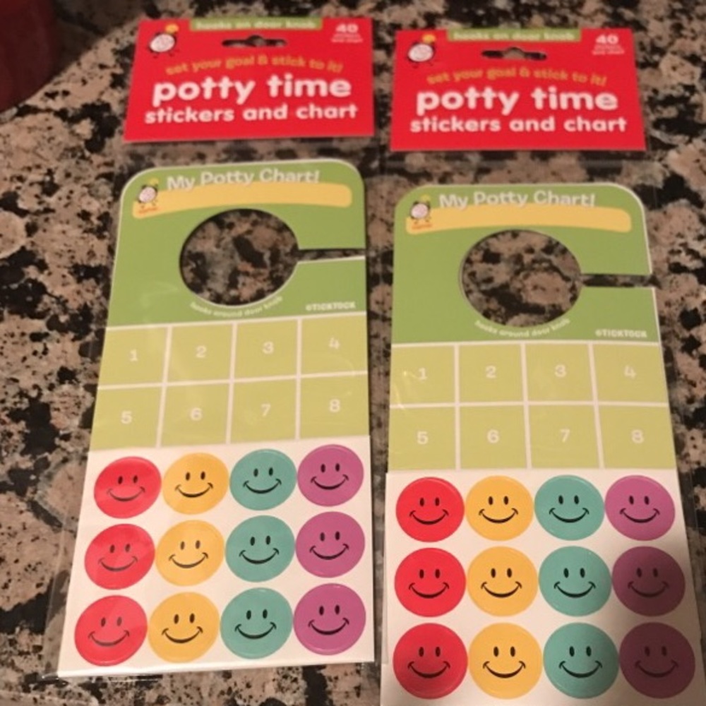 Potty time door hanger reward chart