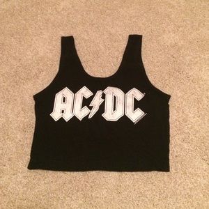 AC⚡️DC crop top tank